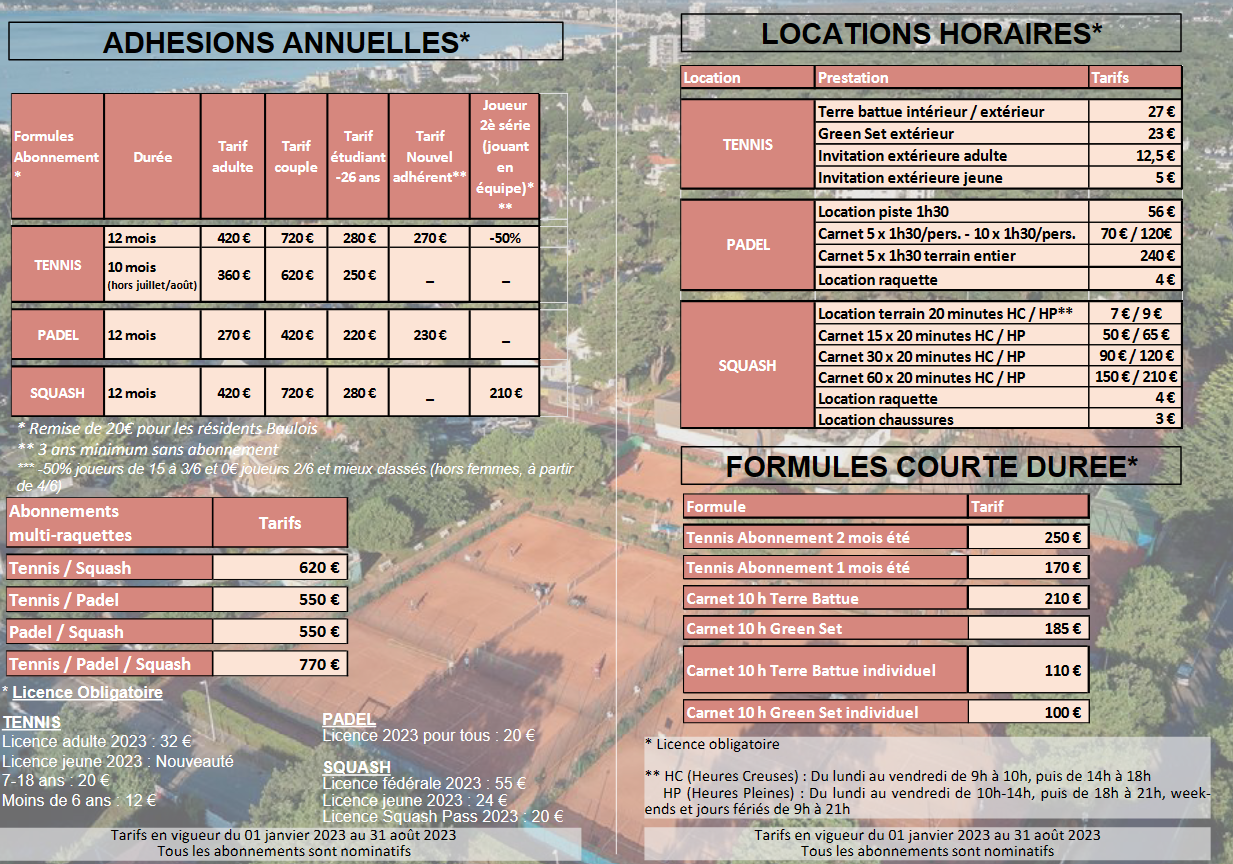 tarifs verso 25-07